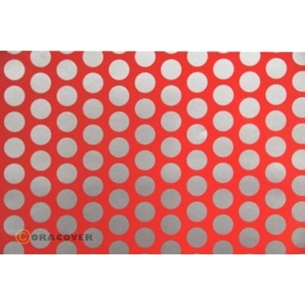 Oracover 92-021-091-010 fólie do plotru Easyplot Fun 1 (d x š) 10 m x 20 cm červená, stříbrná