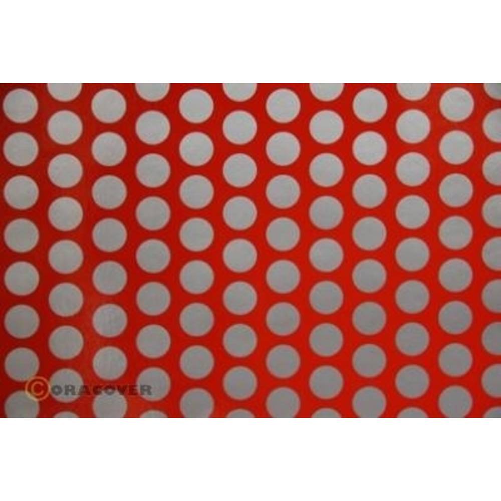 Oracover 93-022-091-010 fólie do plotru Easyplot Fun 1 (d x š) 10 m x 30 cm světle červená, stříbrná