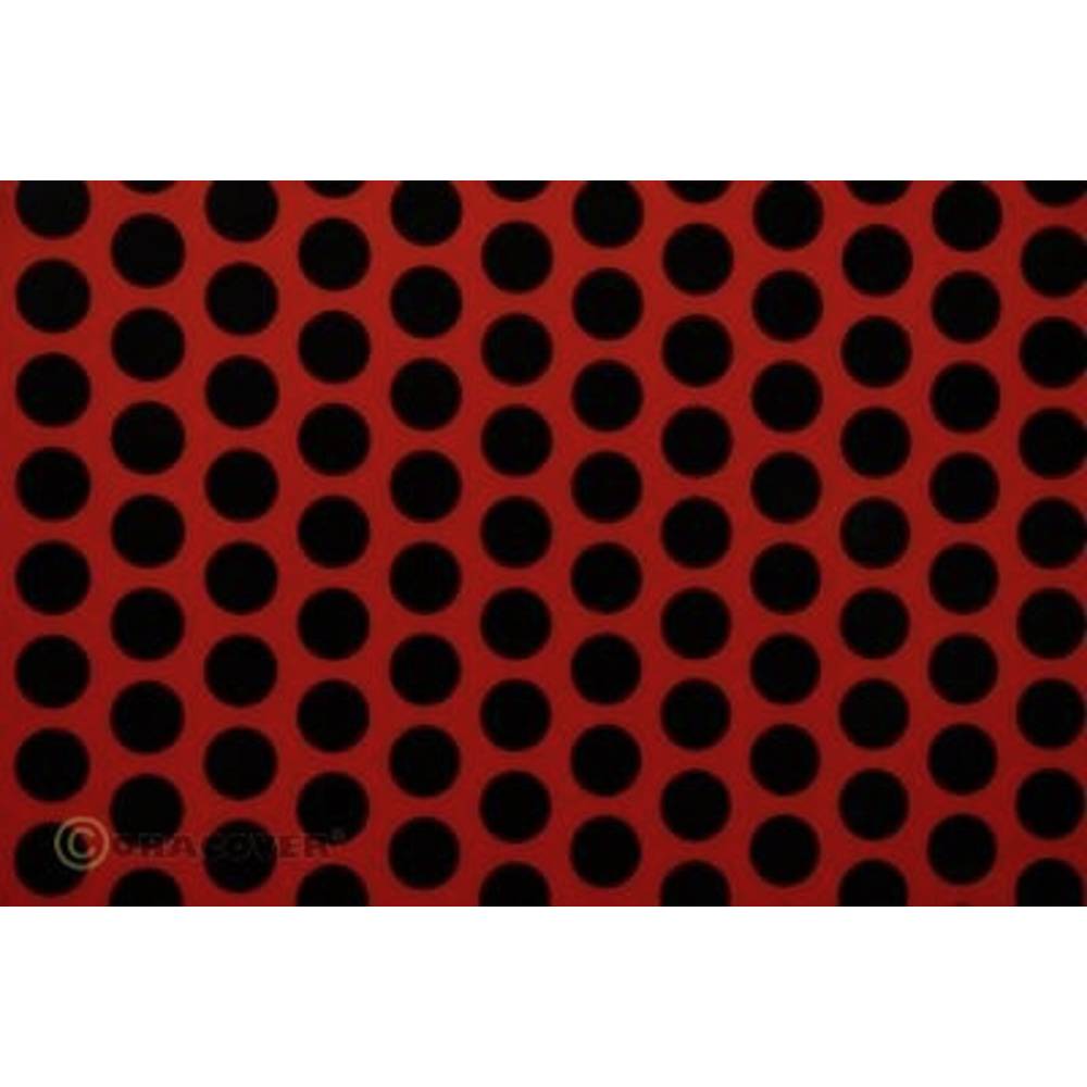 Oracover 41-022-071-010 nažehlovací fólie Fun 1 (d x š) 10 m x 60 cm světle červená, černá