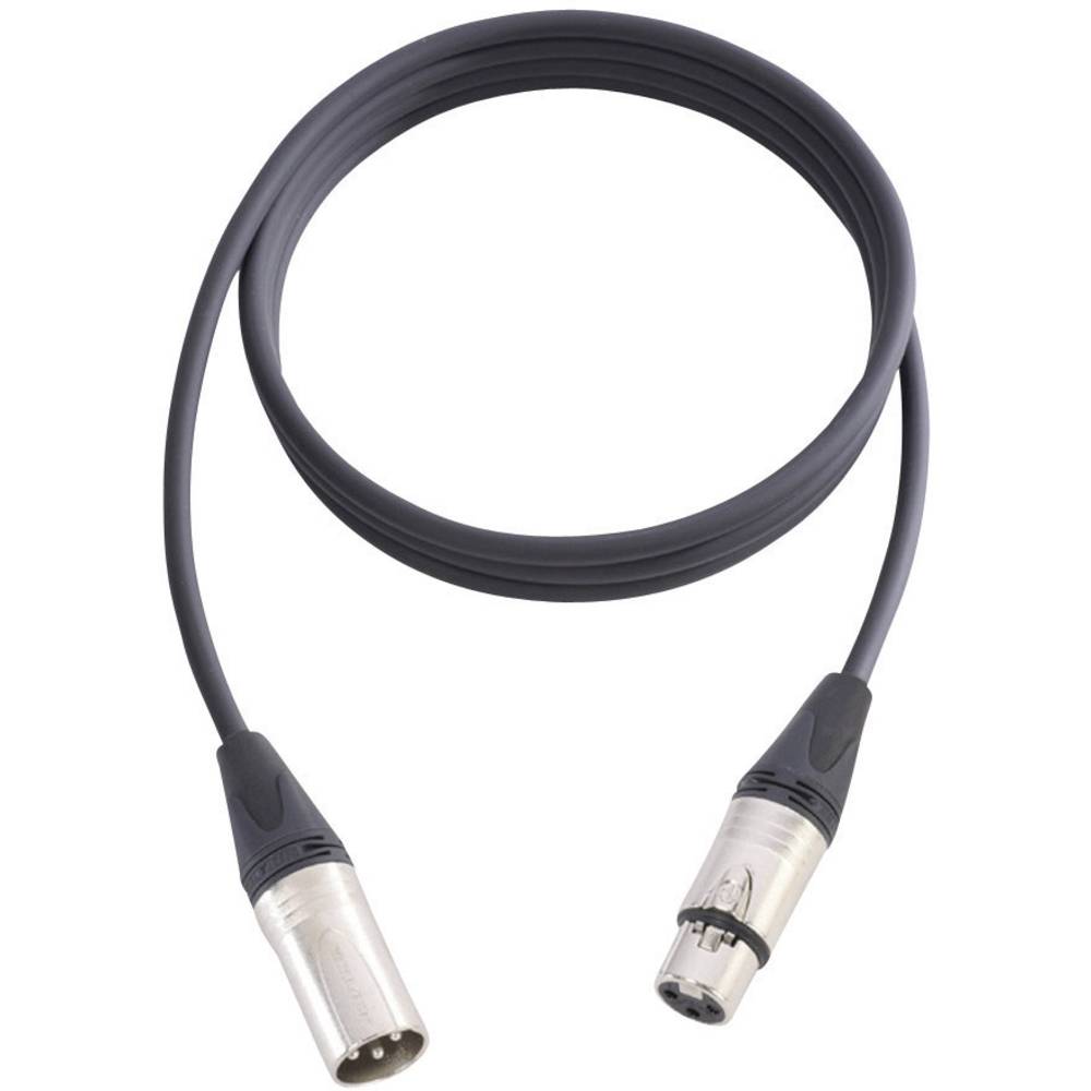 AH Cables KM15FMBLK XLR propojovací kabel [1x XLR zásuvka - 1x XLR zástrčka] 15.00 m černá