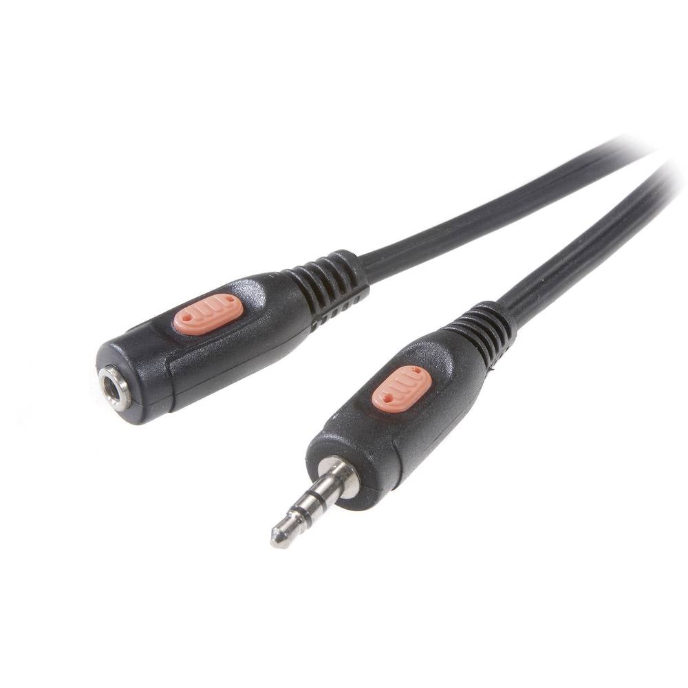 SpeaKa Professional SP-7869784 jack audio prodlužovací kabel [1x jack zástrčka 3,5 mm - 1x jack zásuvka 3,5 mm] 5.00 m č