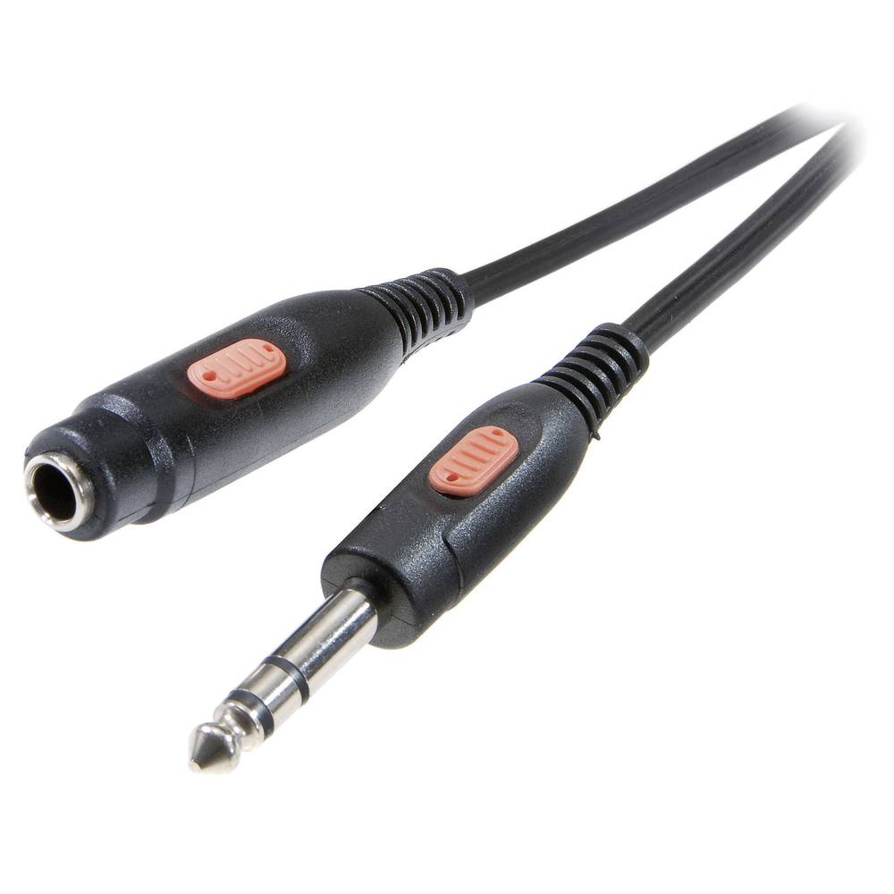 SpeaKa Professional SP-7870632 jack audio prodlužovací kabel [1x jack zástrčka 6,3 mm - 1x jack zásuvka 6,3 mm] 5.00 m č
