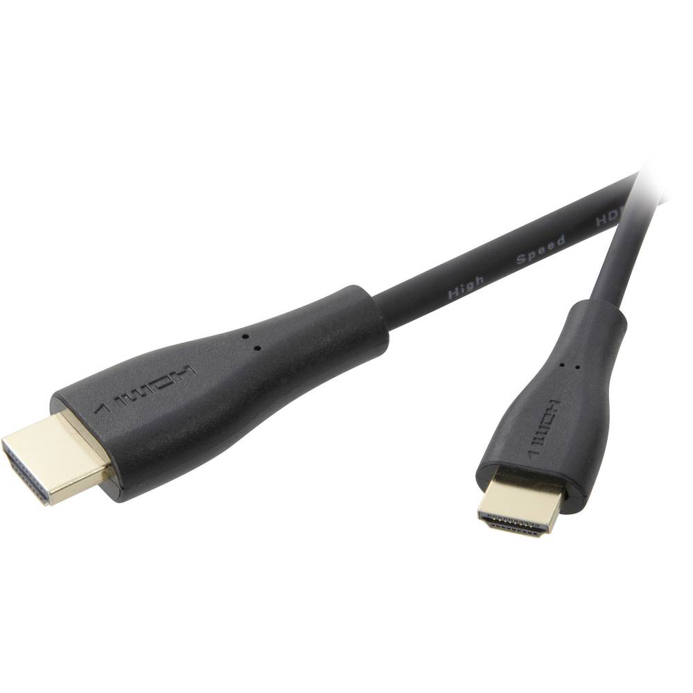 SpeaKa Professional HDMI kabel Zástrčka HDMI-A, Zástrčka HDMI Mini-C 1.50 m černá SP-9005356 Audio Return Channel, pozla