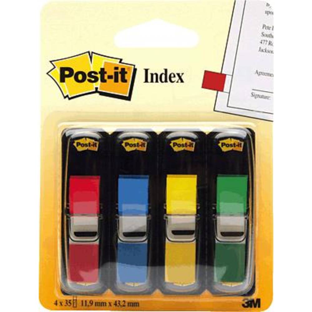 Post-it samolepící záložka 7000144923 červená, žlutá, zelená, modrá