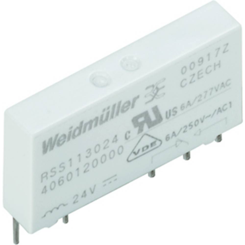 Weidmüller RSS113060 60VDC-REL1U, 4061630000 zátěžové relé, 250 V/AC, 250 V/DC, 6 A, 20 ks