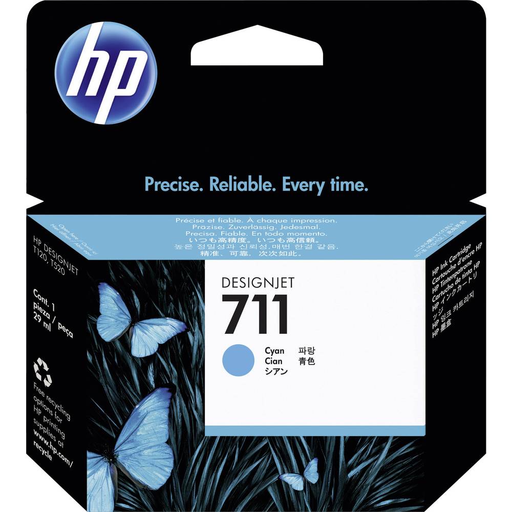 HP Ink 711 originál azurová CZ130A