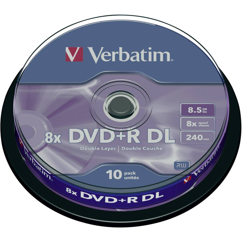 Verbatim 43666 DVD+R DL 8.5 GB 10 ks vřeteno