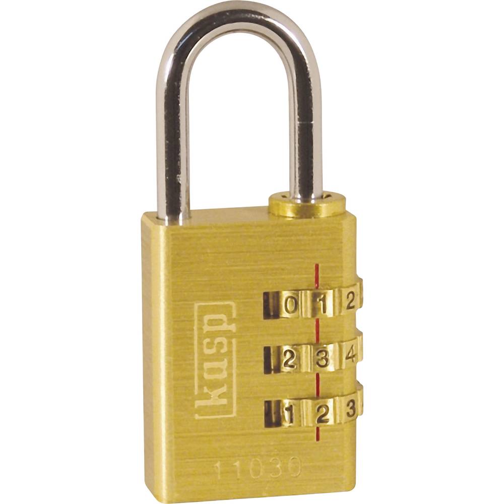 Kasp K11030D visací zámek 32 mm zlatožlutá na heslo