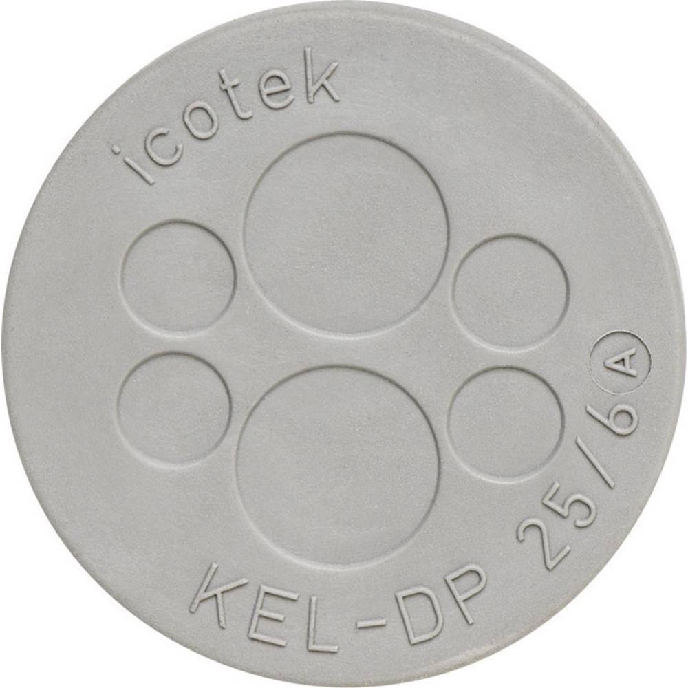 Icotek KEL-DP 32/10 destička pro kabelové průchodky Průměr svorky (max.) 9.4 mm elastomer šedá 1 ks