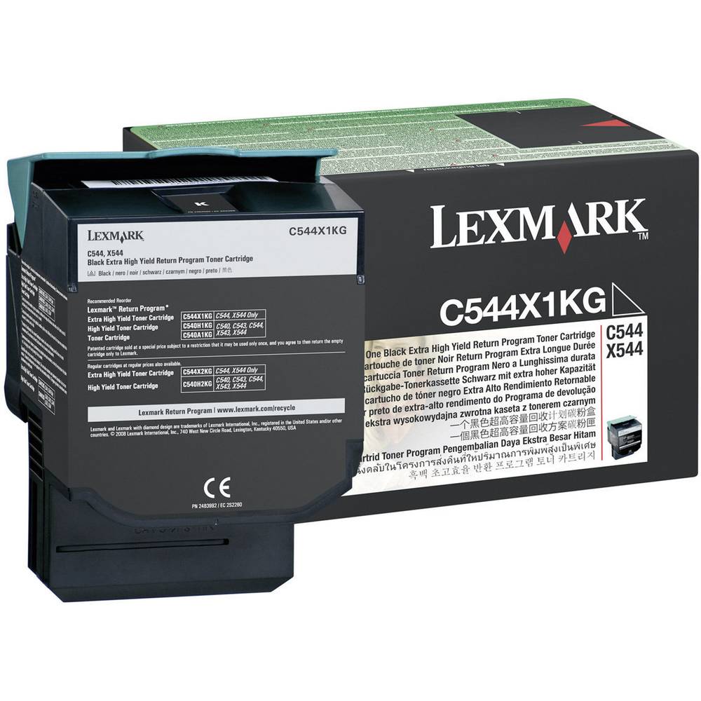 Lexmark vratná kazeta na toner C544 C546 X544 X546 X548 originál černá 6000 Seiten C544X1KG