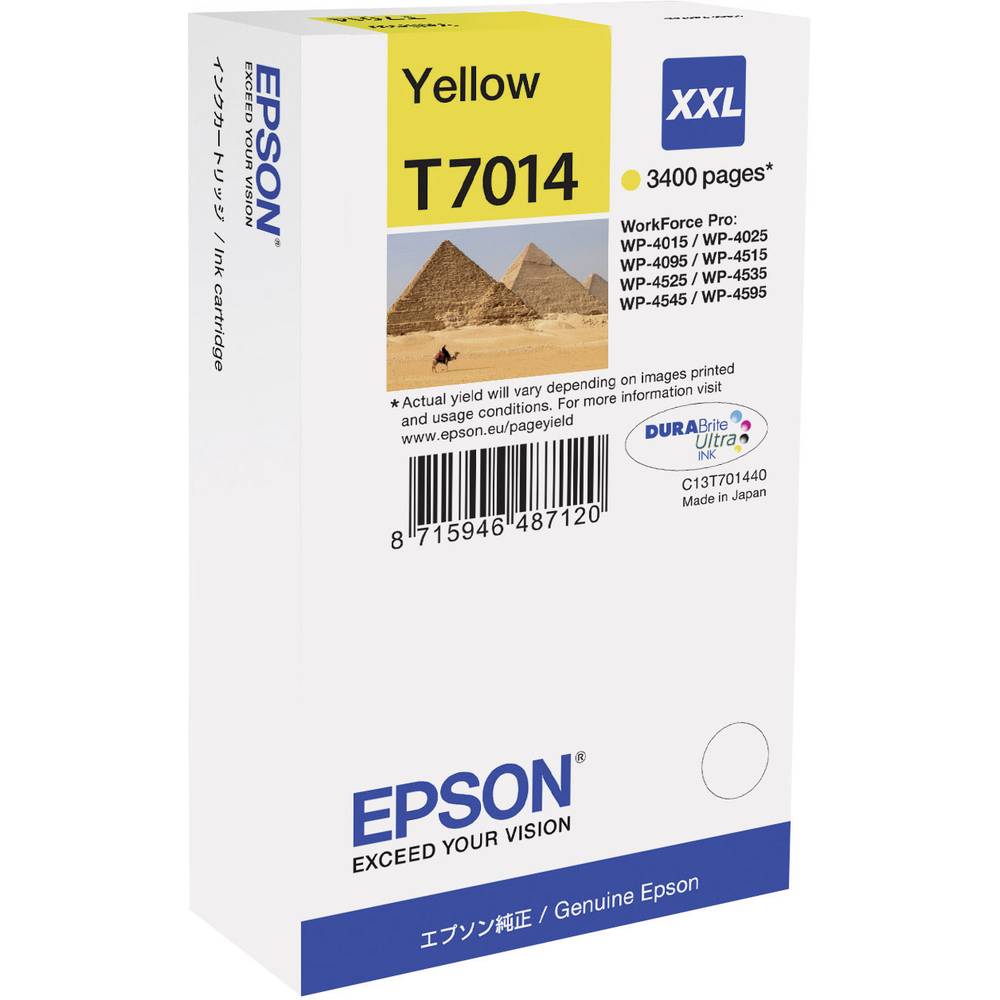 Epson Ink T7014, XXL originál žlutá C13T70144010