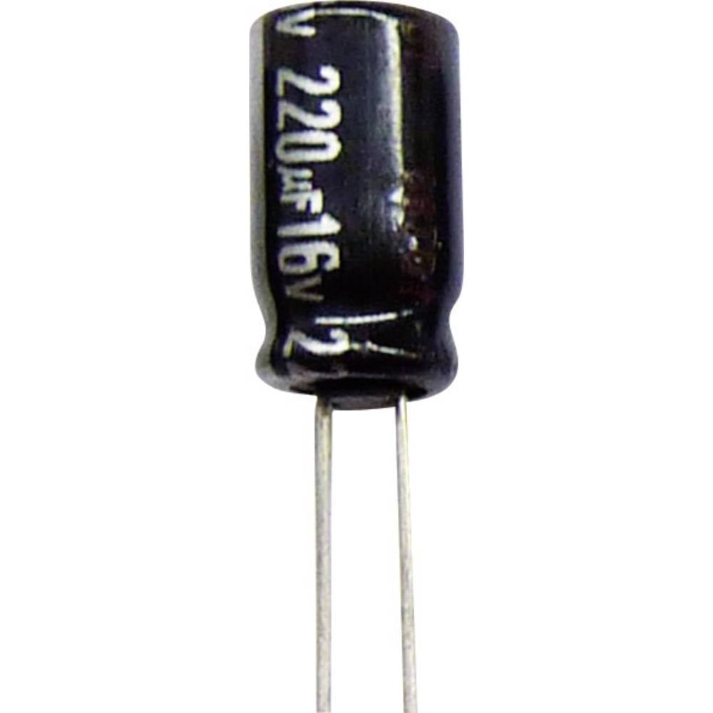 Panasonic ECA1JHG222 elektrolytický kondenzátor radiální 7.5 mm 2200 µF 63 V 20 % (Ø x v) 18 mm x 35.5 mm 1 ks