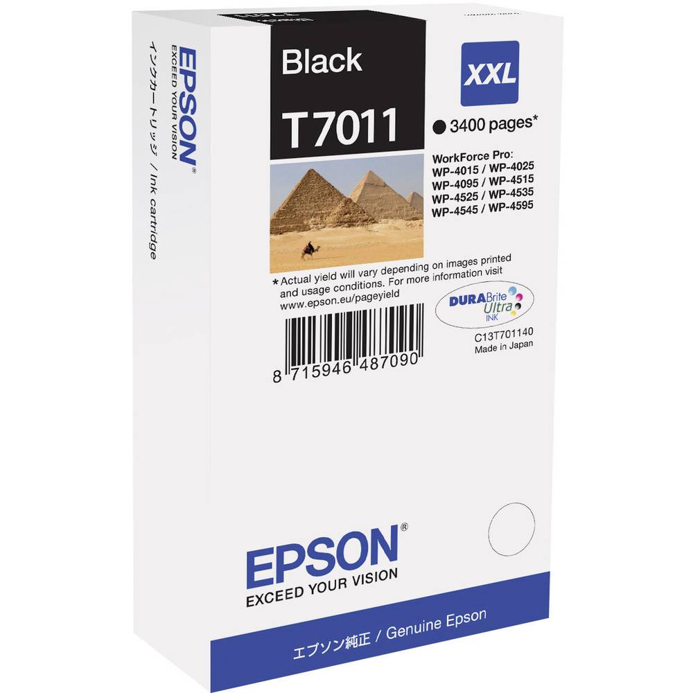 Epson Ink T7011, XXL originál černá C13T70114010