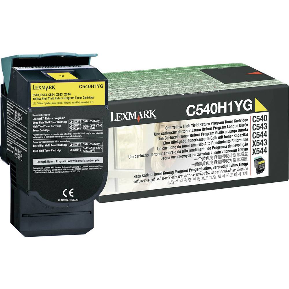 Lexmark vratná kazeta na toner C540 C543 C544 C546 X544 X546 X548 originál žlutá 2000 Seiten C540H1YG