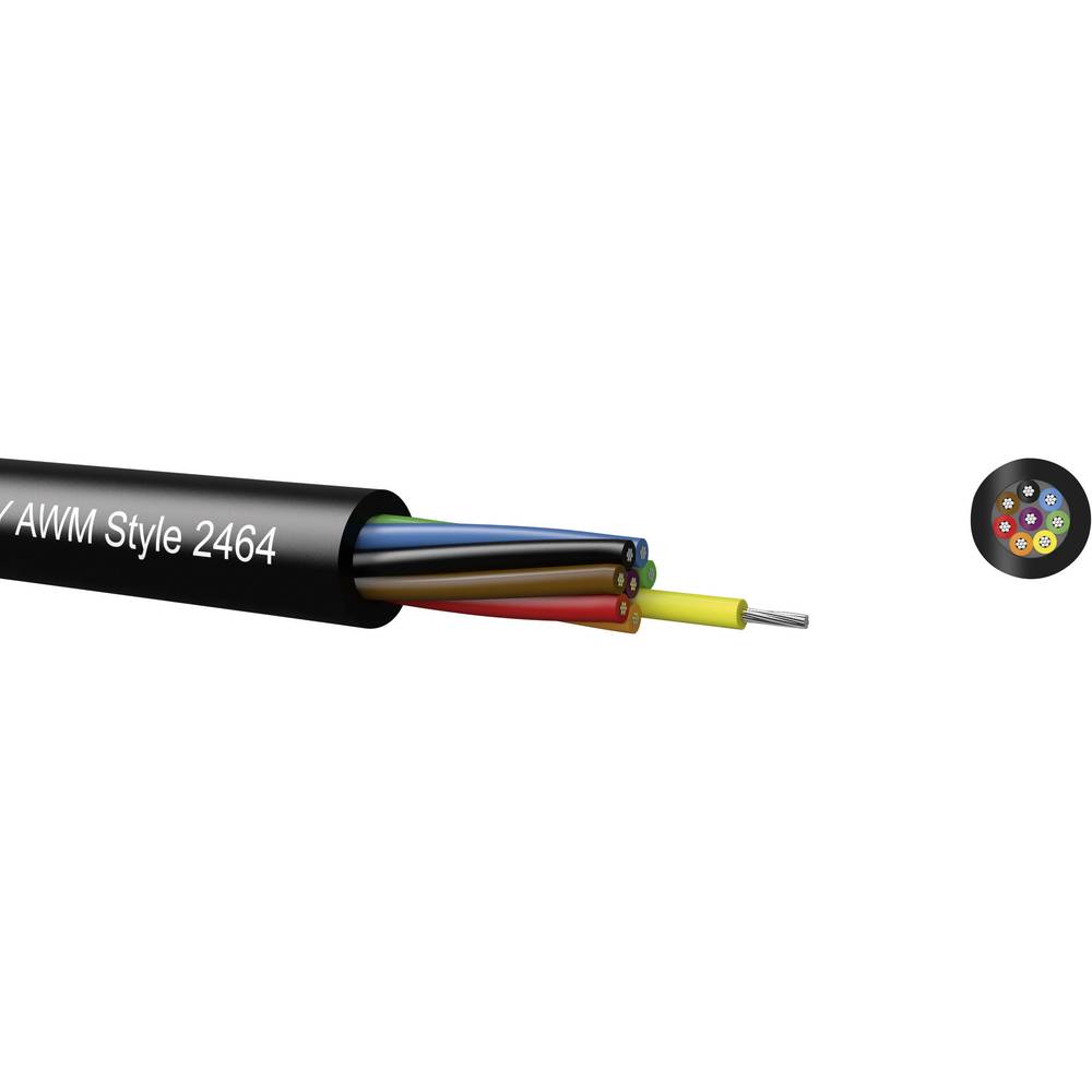 Kabeltronik LiYY řídicí kabel 8 x 0.50 mm² černá 095082009 100 m