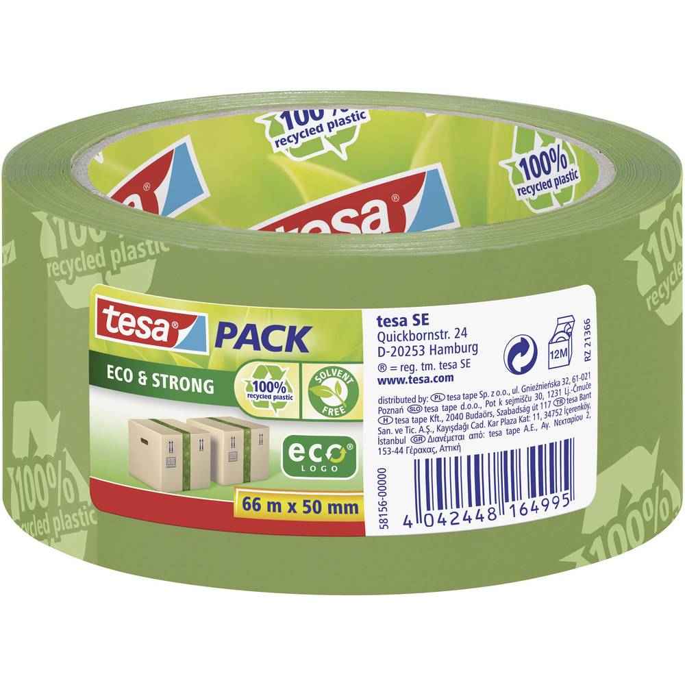 tesa ECO & STRONG 58156-00000-00 balicí lepicí páska TESAPACK® zelená (d x š) 66 m x 50 mm 1 ks
