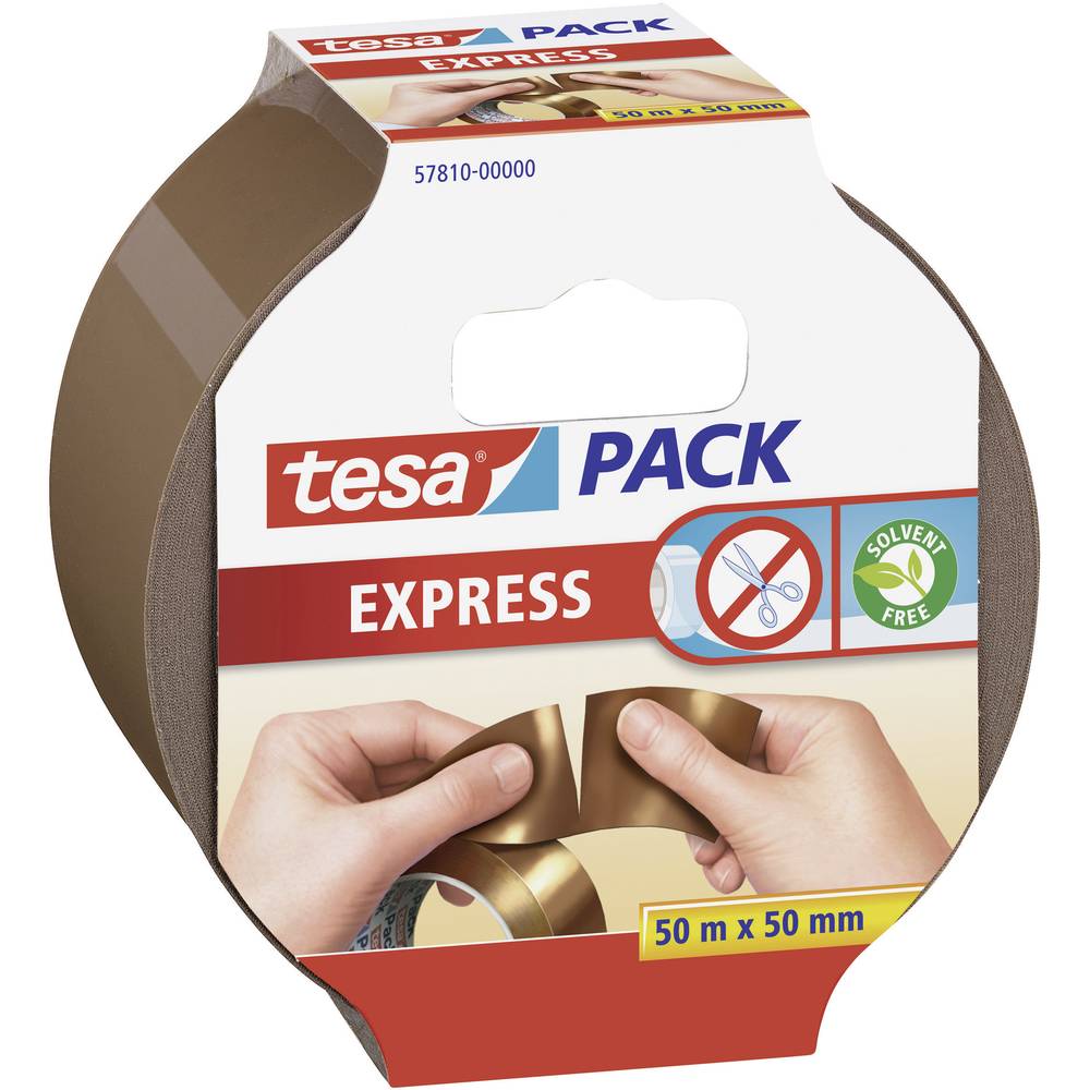 tesa EXPRESS 57810-00000-01 balicí lepicí páska TESAPACK® hnědá (d x š) 50 m x 50 mm 1 ks