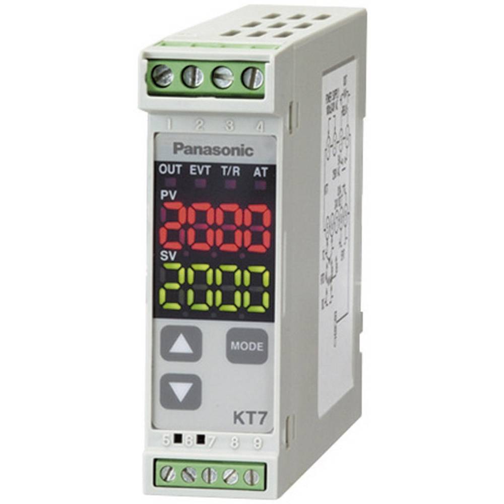 Panasonic AKT7111100J termostat K, J , R , S , B , E , T , N , PL-II , C , Pt100, Pt100 -200 do +1820 °C relé 3 A, tranz