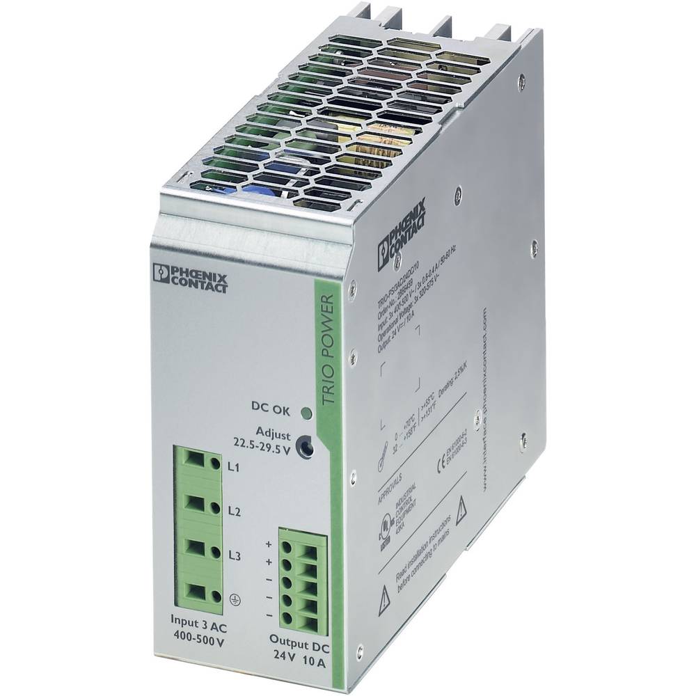 Phoenix Contact TRIO-PS/3AC/24DC/10 síťový zdroj na DIN lištu, 24 V/DC, 10 A, 240 W, výstupy 1 x