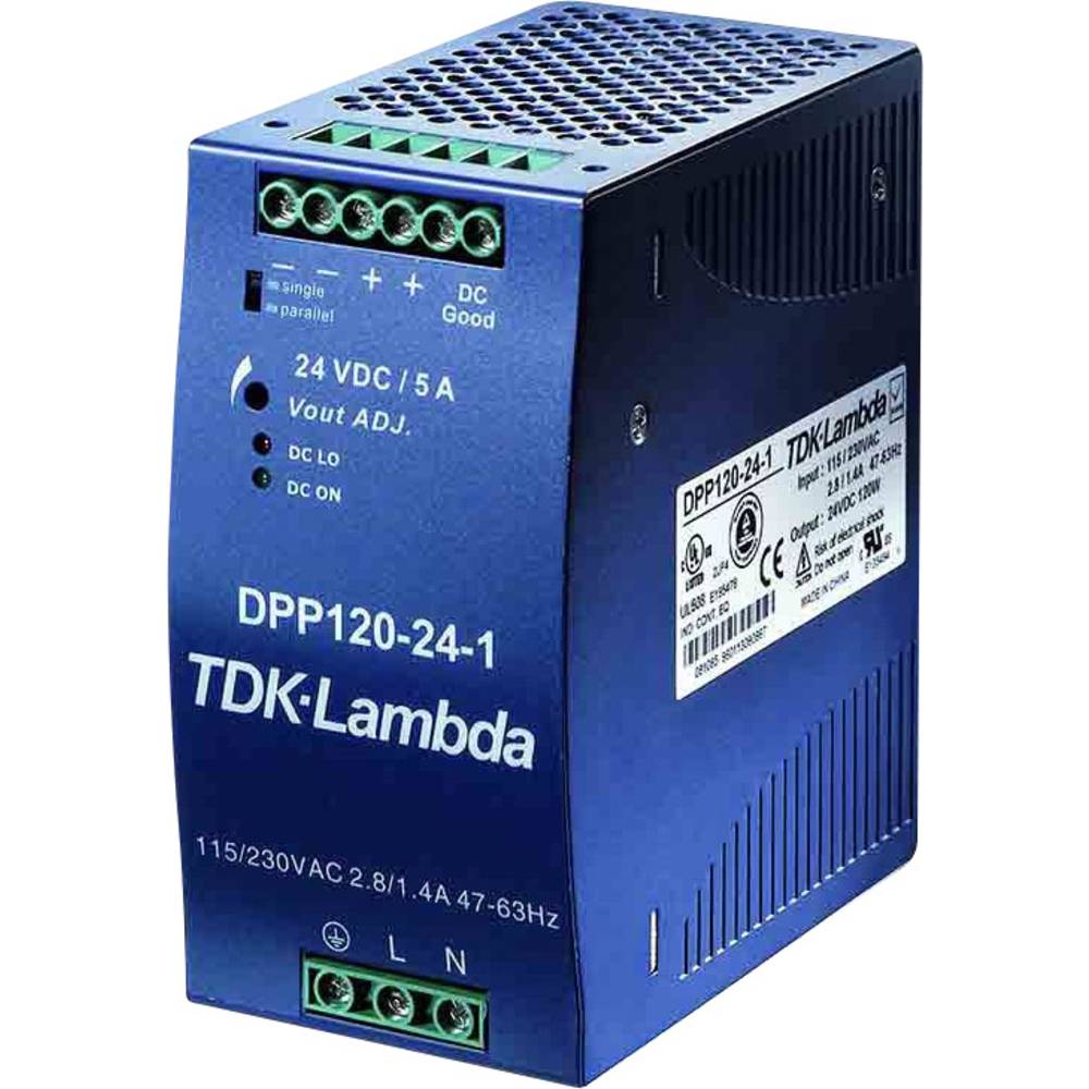 TDK-Lambda DPP120-12-1 síťový zdroj na DIN lištu, 12 V/DC, 10 A, 120 W, výstupy 1 x