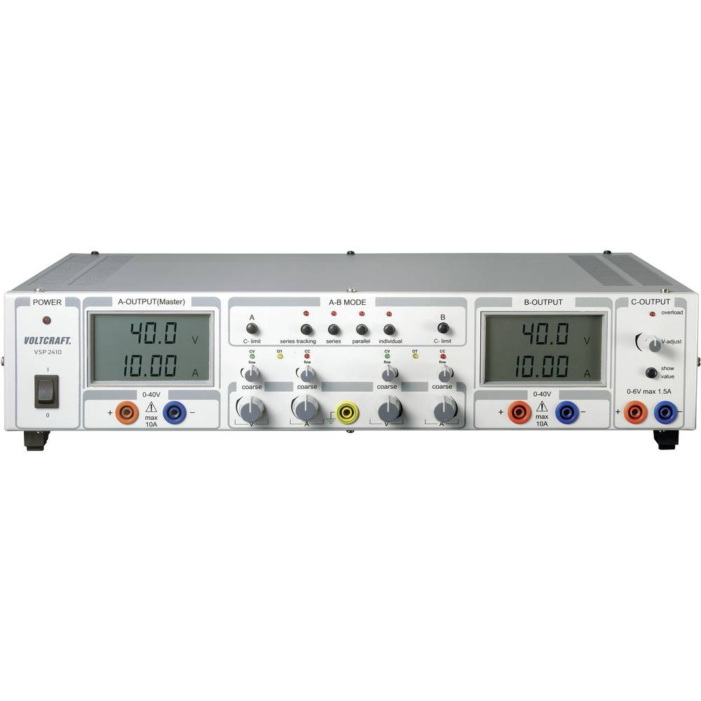 VOLTCRAFT VSP 2410 laboratorní zdroj s nastavitelným napětím, 0.1 - 40 V/DC, 0 - 10 A, 809 W, výstup 3 x, VSP 2410