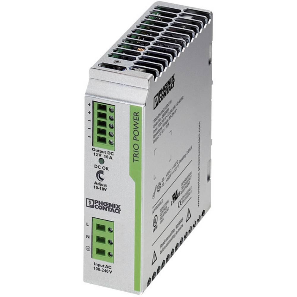 Phoenix Contact TRIO-PS/1AC/12DC/10 síťový zdroj na DIN lištu, 12 V/DC, 10 A, 120 W, výstupy 1 x