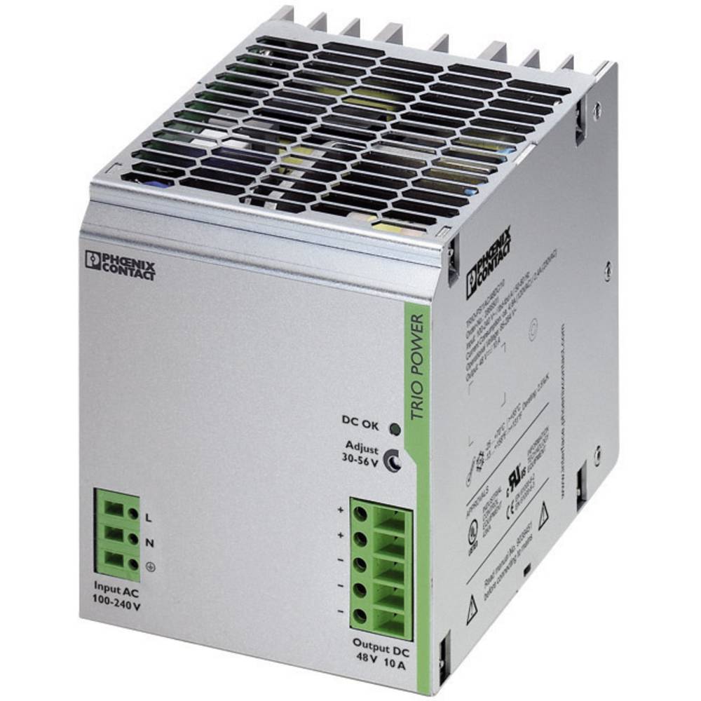 Phoenix Contact TRIO-PS/1AC/48DC/10 síťový zdroj na DIN lištu, 48 V/DC, 10 A, 480 W, výstupy 1 x