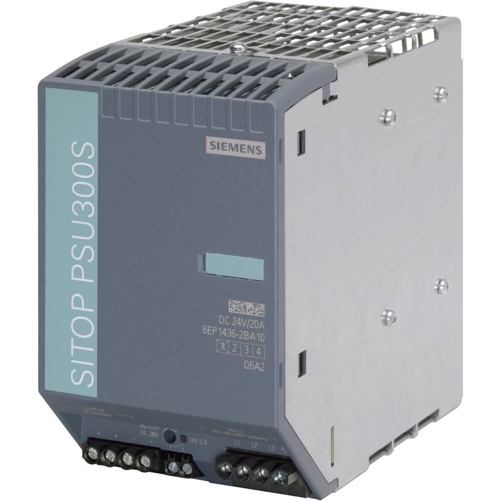 Siemens SITOP PSU300S 24 V/20 A síťový zdroj na DIN lištu, 24 V/DC, 20 A, 480 W, výstupy 1 x