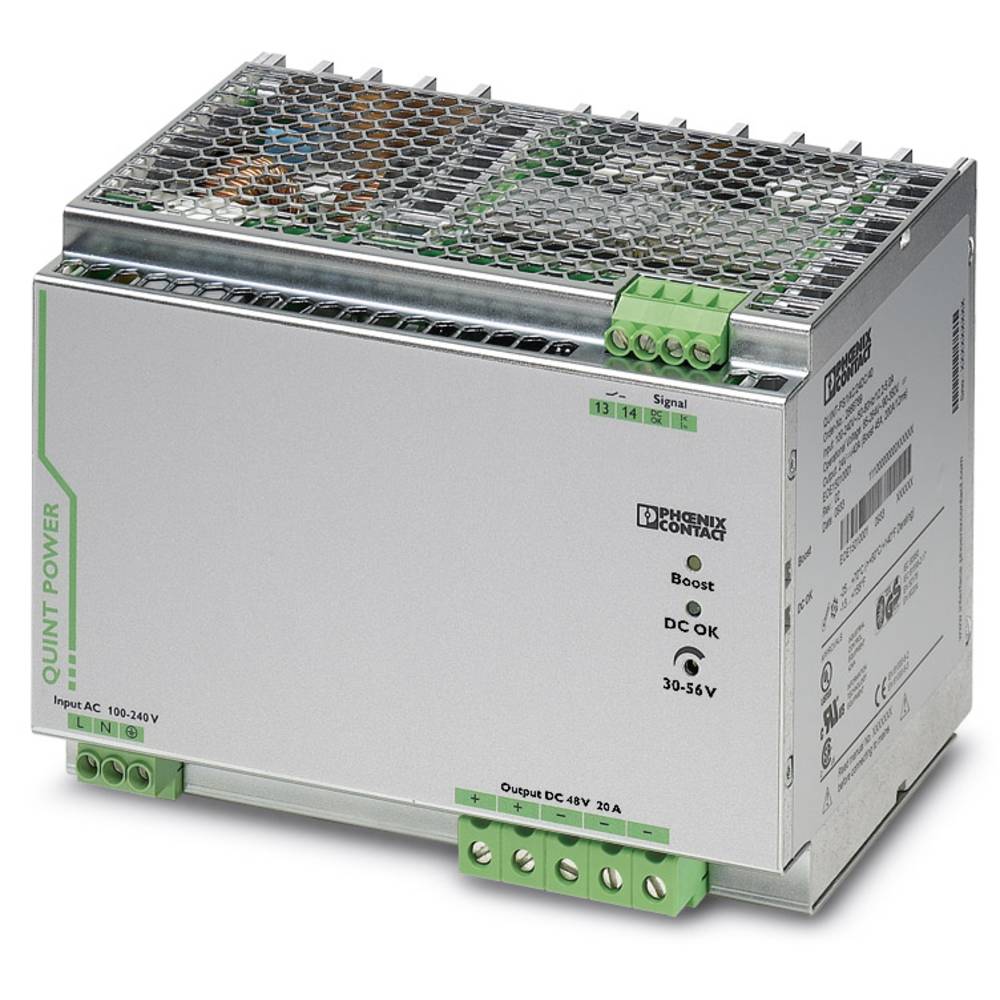 Phoenix Contact QUINT-PS/ 1AC/48DC/20 síťový zdroj na DIN lištu, 48 V/DC, 20 A, 960 W, výstupy 1 x
