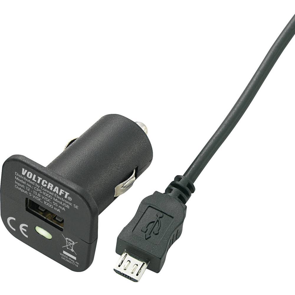 VOLTCRAFT CPS-2400 USB nabíječka do auta Výstupní proud (max.) 2400 mA Počet výstupů: 1 x USB, microUSB