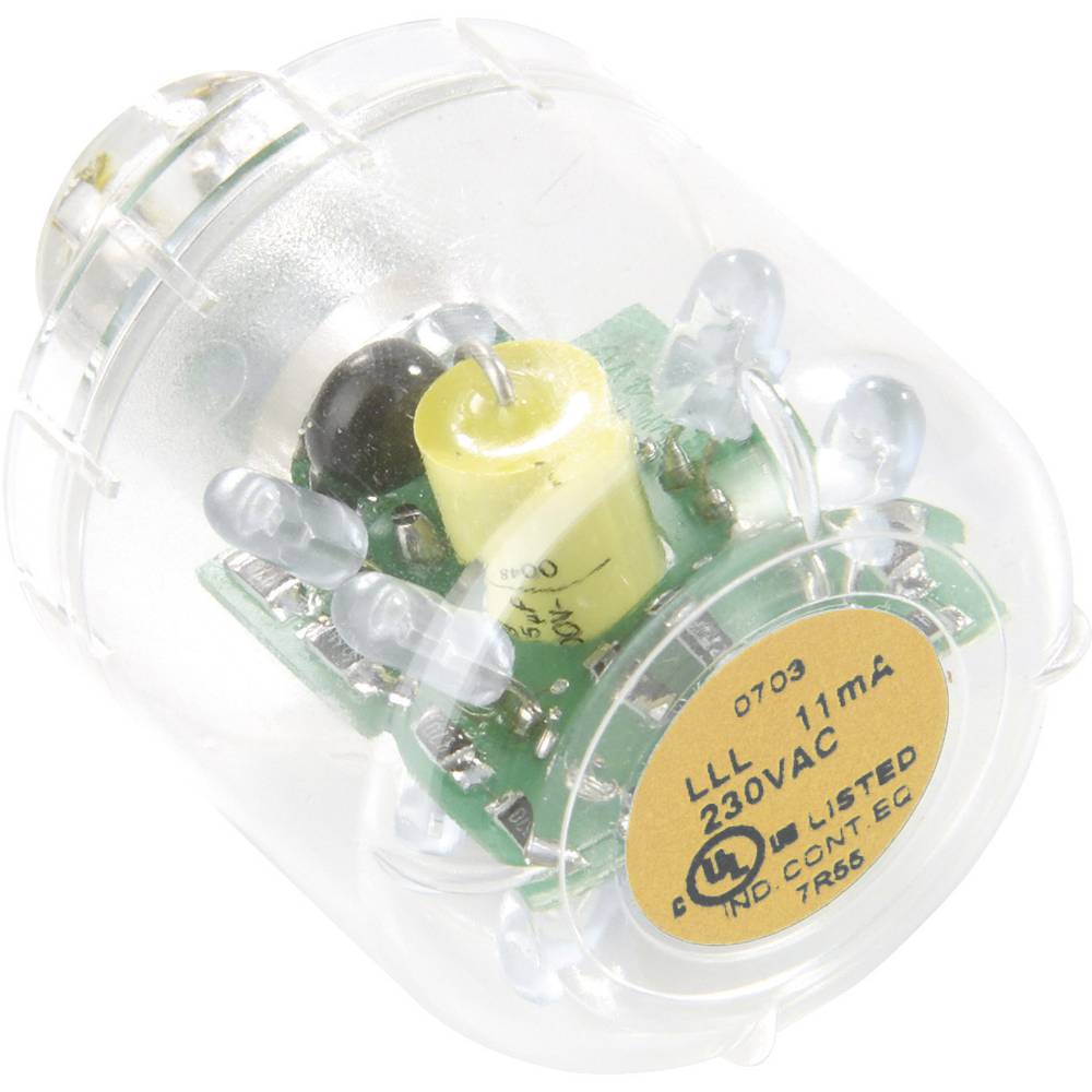 Auer Signalgeräte LED žárovka s trvalým LED světlem LLL Oranžová, 12 V AC/DC, BA15d