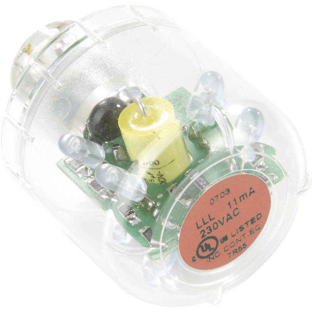 Auer Signalgeräte LED žárovka s trvalým LED světlem LLL Červená, 12 V AC/DC, BA15d