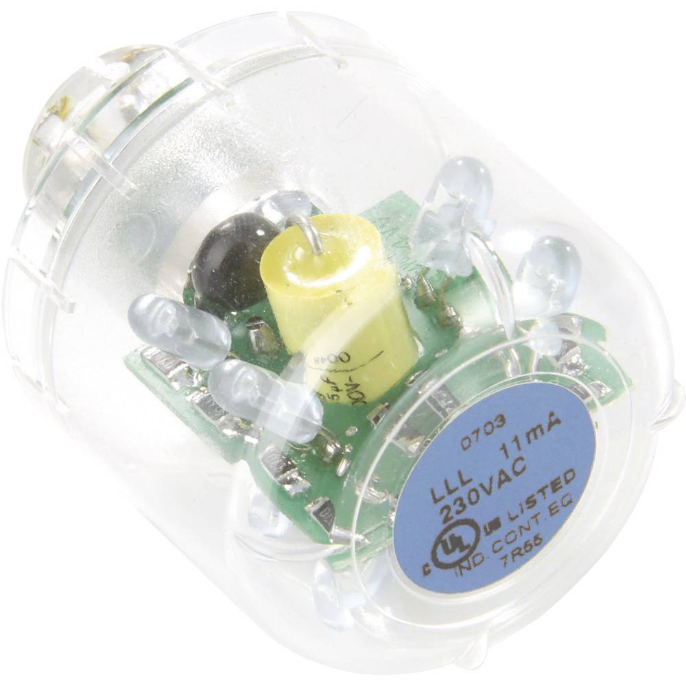 Auer Signalgeräte LED žárovka s trvalým LED světlem LLL Modrá, 24 V AC/DC, BA15d