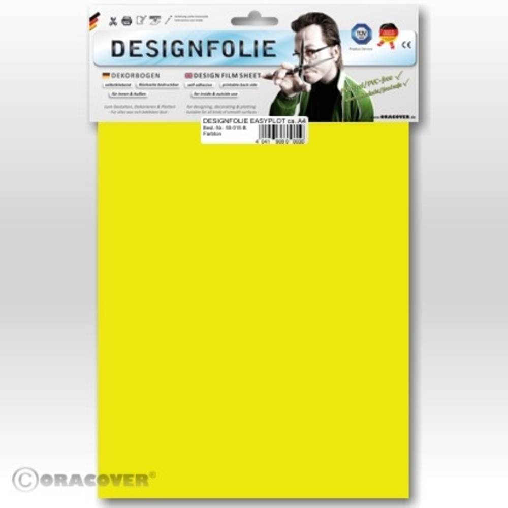 Oracover 80-035-B designová fólie Easyplot (d x š) 300 mm x 208 mm transparentní žlutá (fluorescenční)