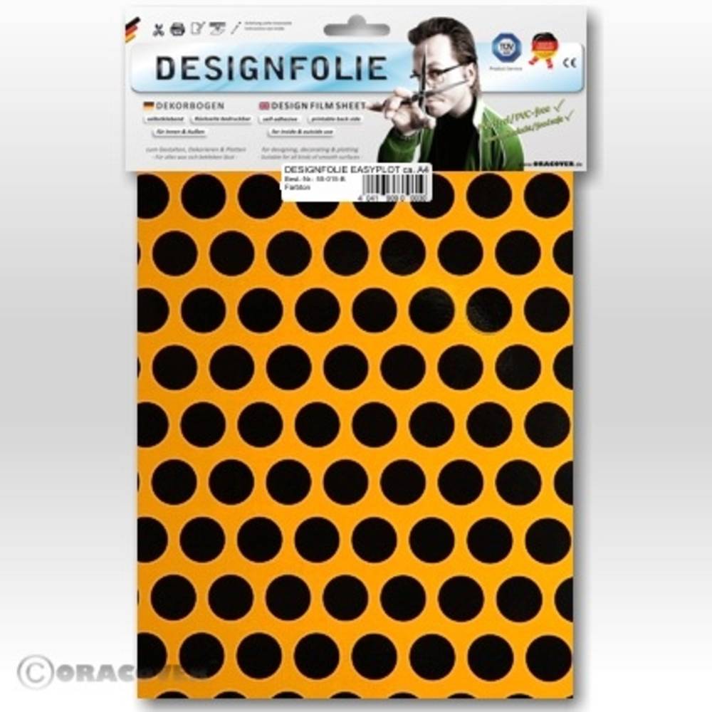 Oracover 90-030-071-B designová fólie Easyplot Fun 1 (d x š) 300 mm x 208 mm žlutá cub, černá