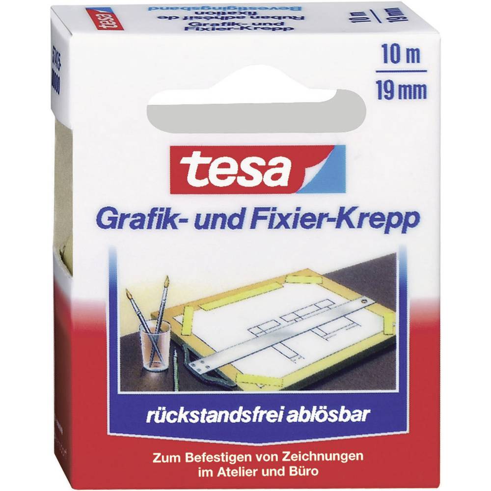 tesa Grafik- und Fixier-Krepp 57415-00000-01 krepová lepicí páska (d x š) 10 m x 19 mm 1 ks