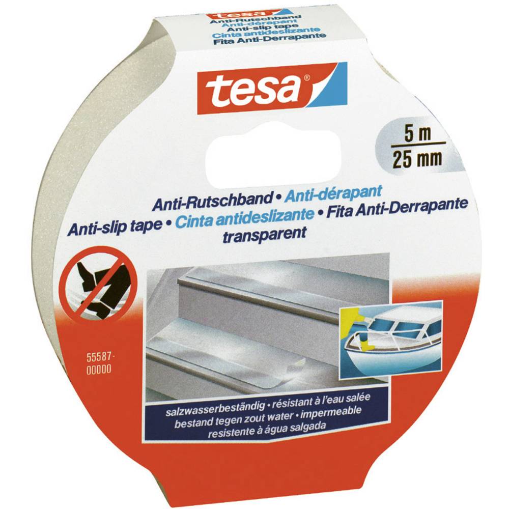tesa Tesa 55587-00000-11 protiskluzová páska transparentní (d x š) 5 m x 25 mm 1 ks