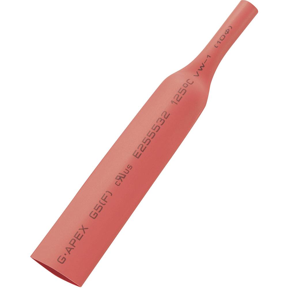 TRU COMPONENTS 1570156 smršťovací bužírka bez lepidla červená 6 mm 3 mm Poměr smrštění:2:1 10 m