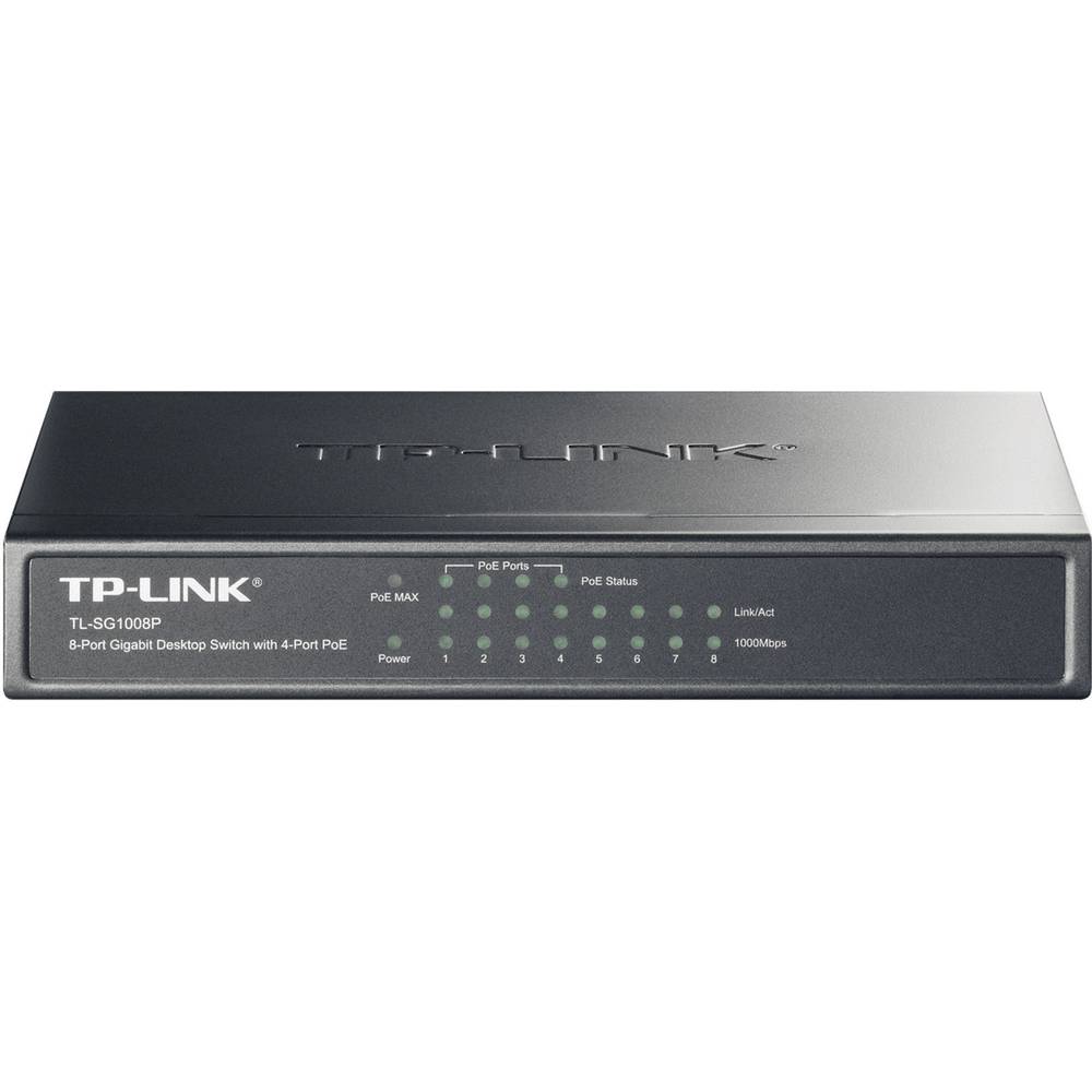 TP-LINK TL-SG1008P síťový switch, 8 portů, 1 GBit/s, funkce PoE
