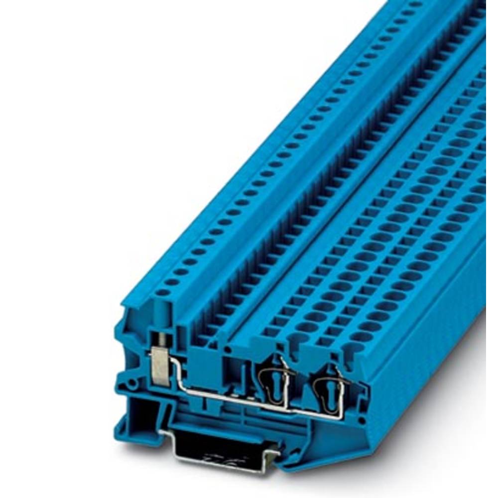 Phoenix Contact STU 4-TWIN BU 3033061 řadová svorka průchodky Pólů: 3 0.08 mm² 4 mm² modrá 50 ks