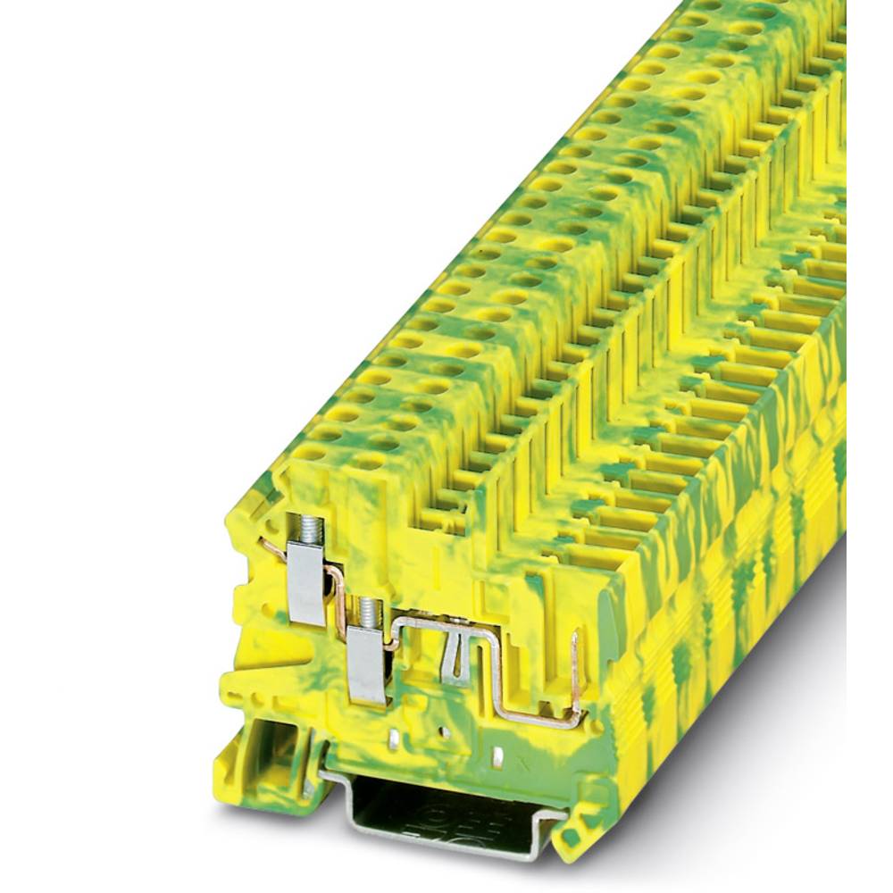 Phoenix Contact UT 2,5-TWIN/1P-PE 3060513 trojitá svorka ochranného vodiče Pólů: 3 0.14 mm² 4 mm² zelená, žlutá 50 ks