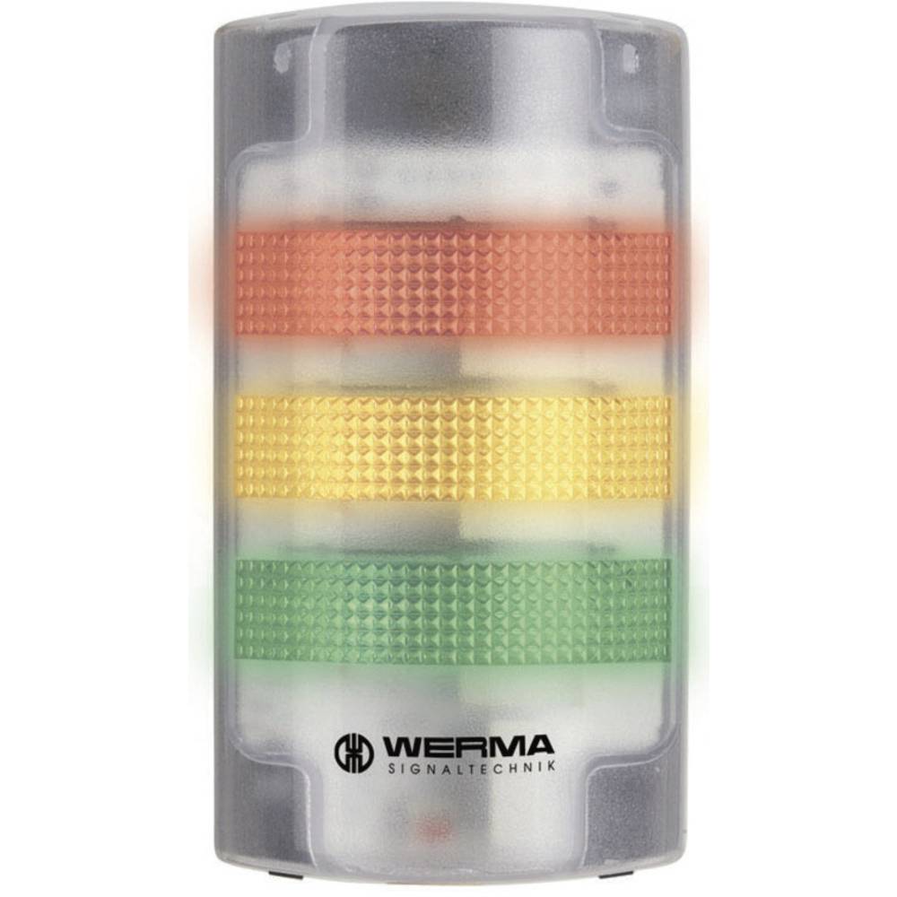 Werma Signaltechnik kombinované signalizační zařízení LED WERMA Signaltechnik bílá trvalé světlo, blikající světlo 24 V/