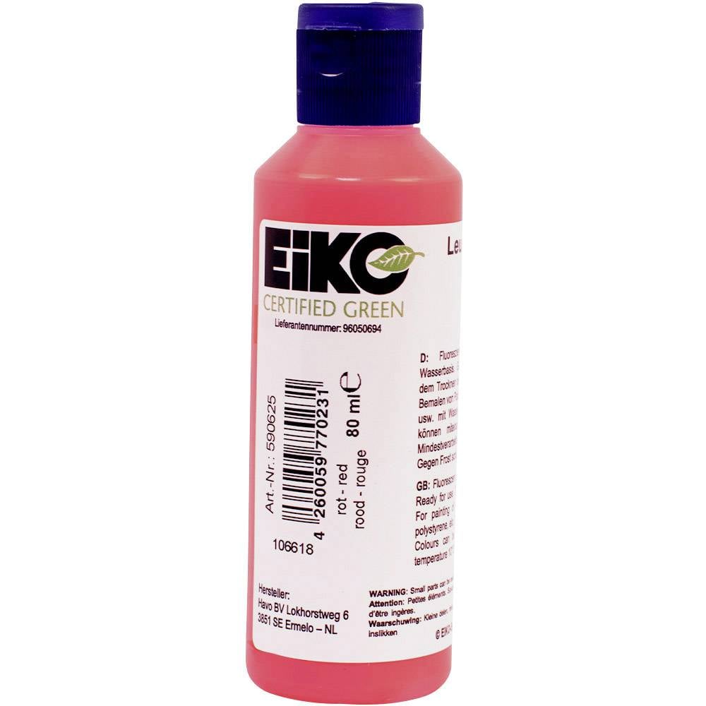 červená UV zářící barva EiKO 590625, 80 ml