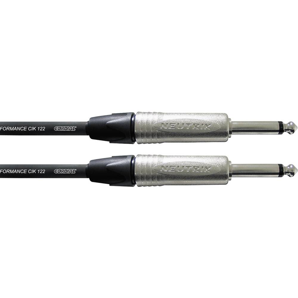 Cordial CXI 1,5 PP nástroje kabel [1x jack zástrčka 6,3 mm - 1x jack zástrčka 6,3 mm] 1.50 m černá