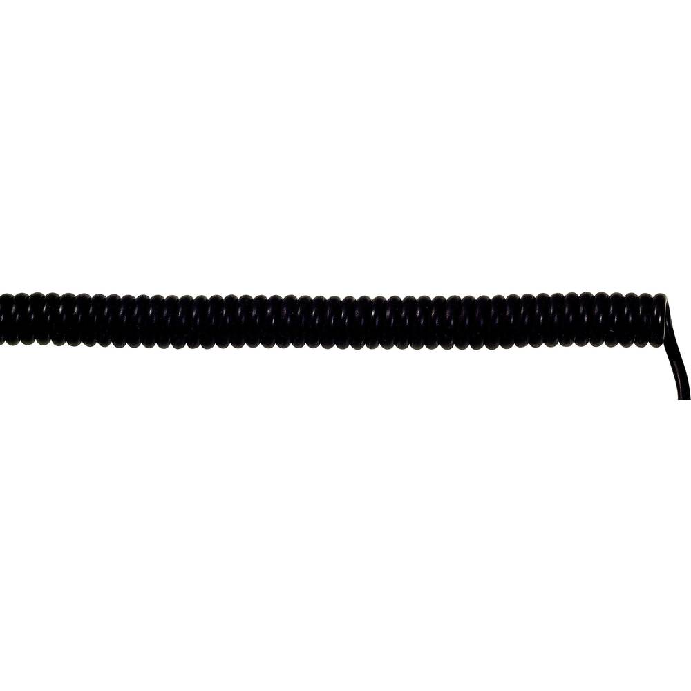 LAPP 73220208 spirálový kabel UNITRONIC® SPIRAL 400 mm / 1600 mm 3 x 0.14 mm² černá 1 ks