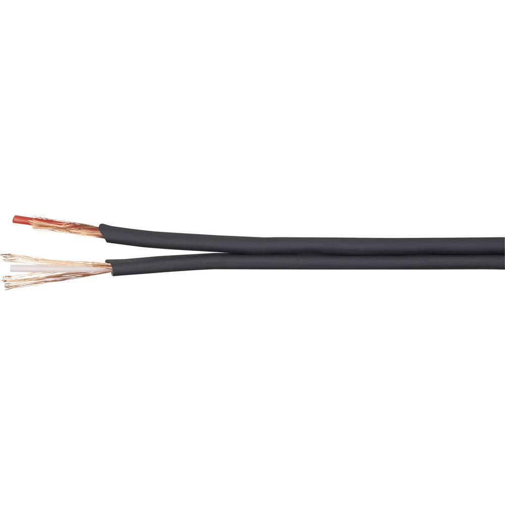 BKL Electronic 1106001/25 audio kabel 2 x 0.14 mm² černá 25 m