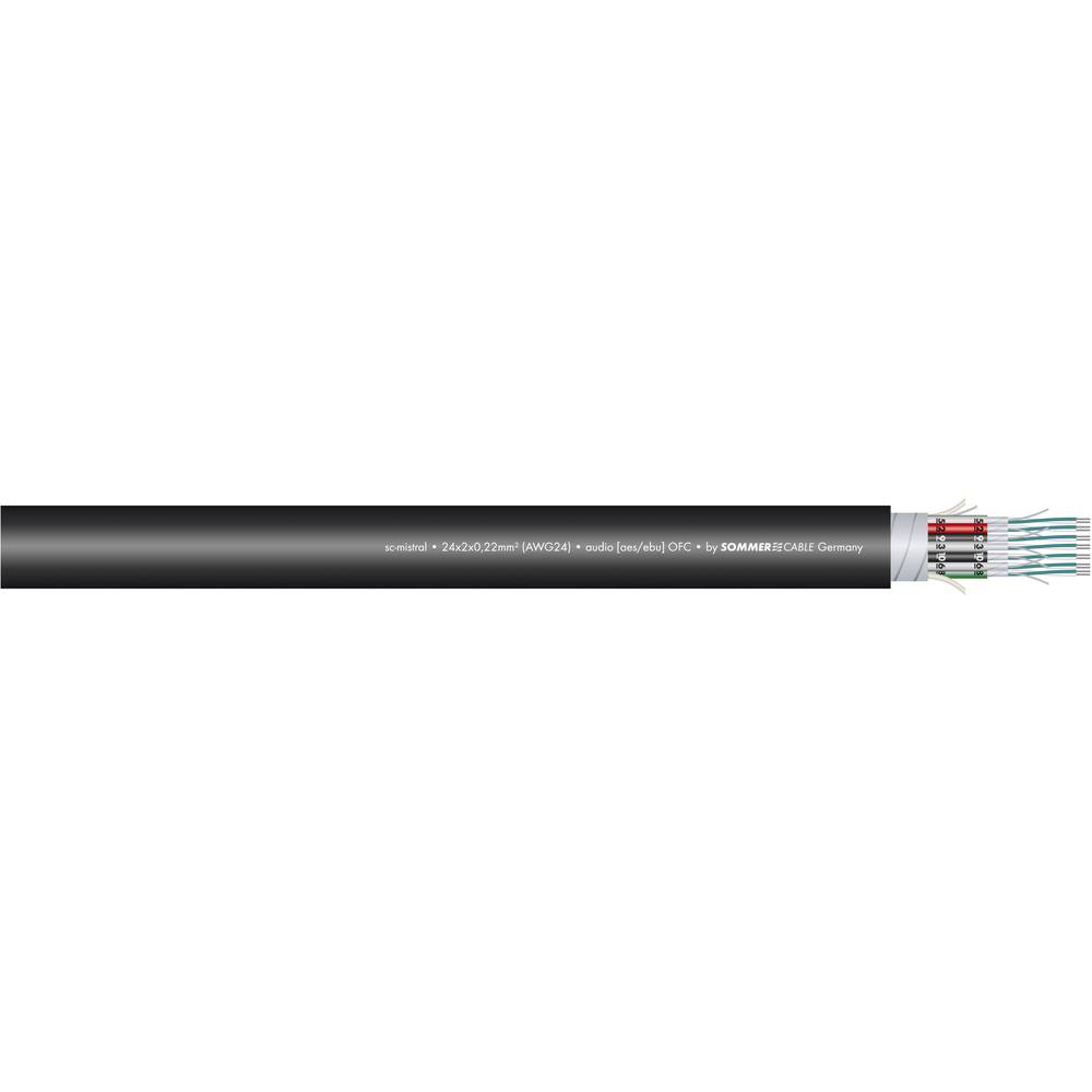 Sommer Cable 100-0101-08 multicore kabel 8 x 2 x 0.22 mm² černá metrové zboží