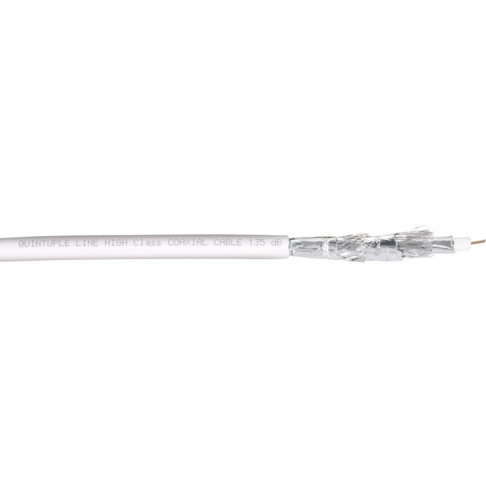 BKL Electronic 0806014/F koaxiální kabel vnější Ø: 8.20 mm 75 Ω 135 dB bílá 100 m