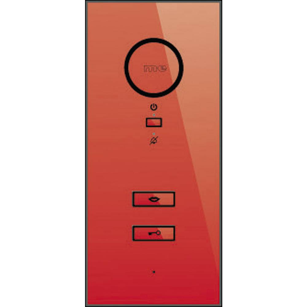 m-e modern-electronics ADV-100 W Vistadoor domovní telefon kabelový vnitřní jednotka signální červená, bílá