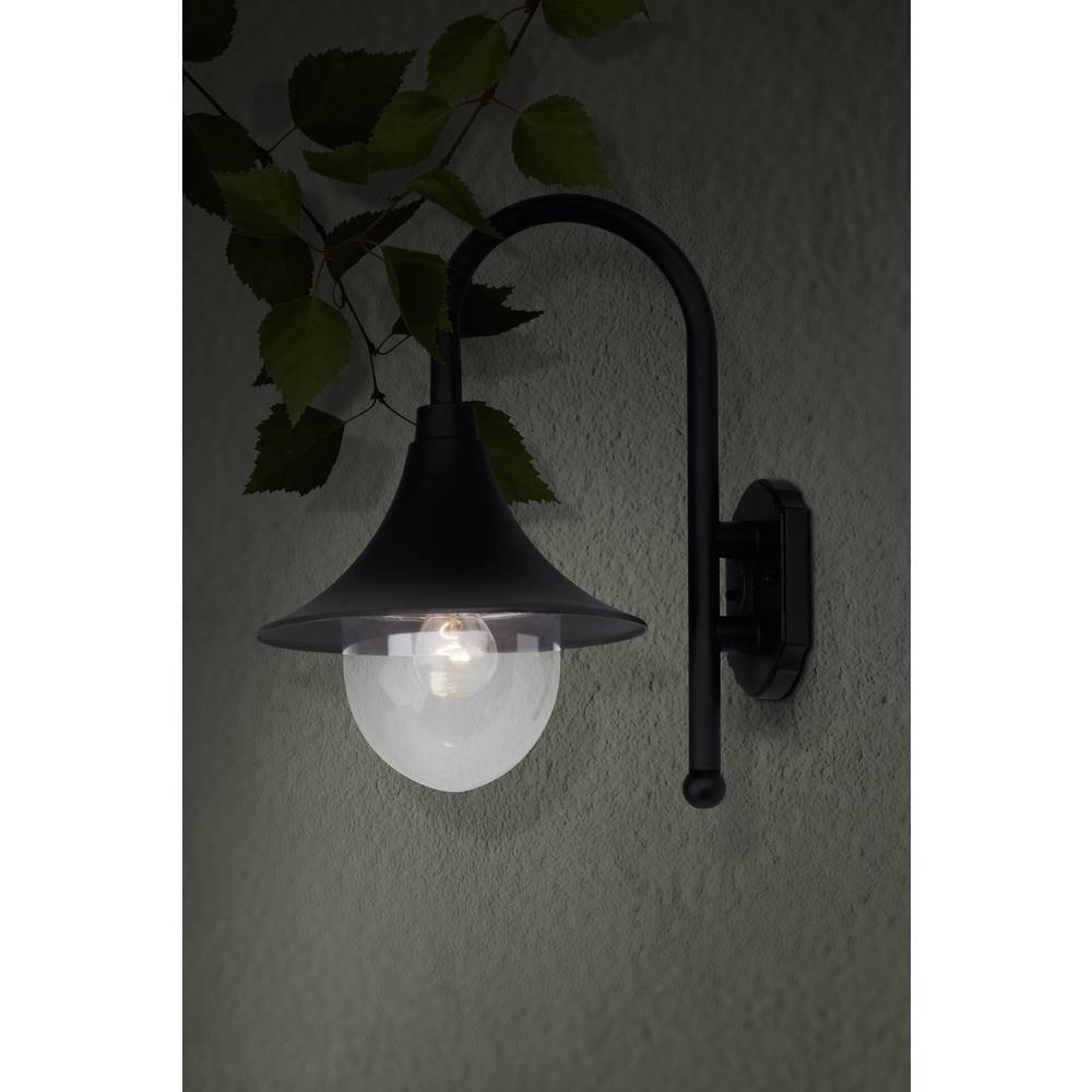 Brilliant Berna 41081/06 venkovní nástěnné osvětlení úsporná žárovka, LED E27 60 W černá